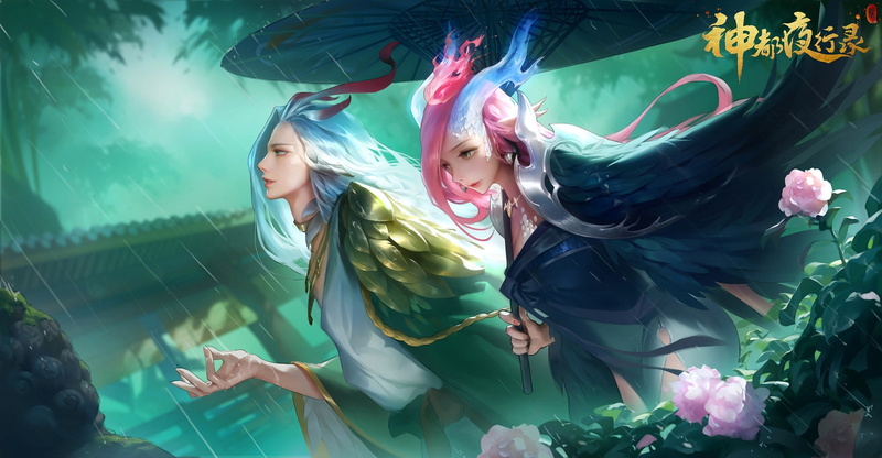 horns, girl, pink, luminos, fantasy, demon, 1080P, green, Fantasy girls, li qian, frumusete