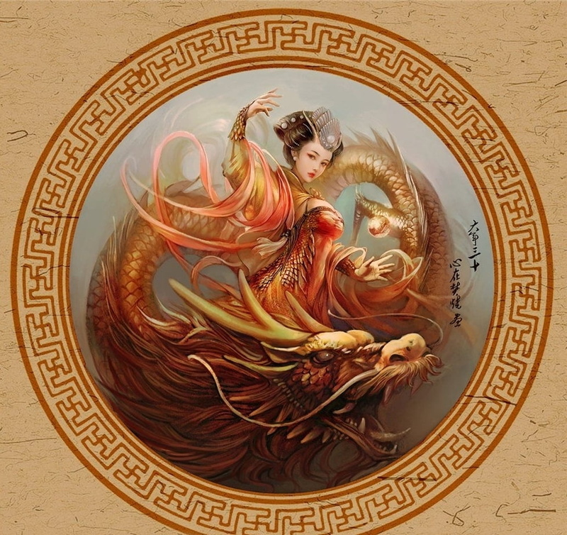 fantasy, spirituality, shape, religion, beauty, representation, full length, belief, Dragon Lady, girl, architecture, the past, creativity, luminos, angel