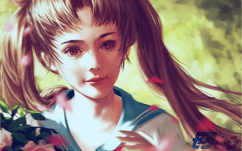 720P, girl, frumusete, Usagi Tsukino, sailor moon, dora ran, fantasy, face