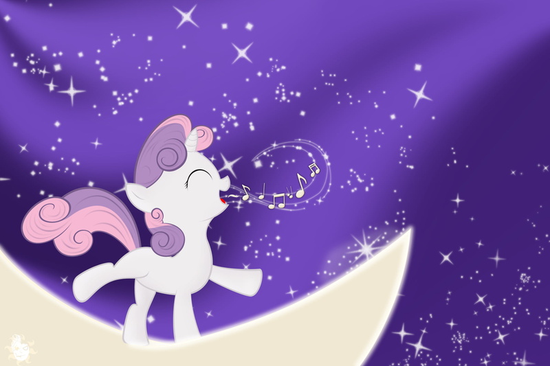 Sweetie Belle, creativity, My Little Pony: Friendship is Magic, arts culture and entertainment, sky, enjoyment, nature, digital composite, shape, night