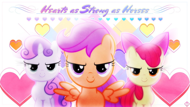Apple Bloom, Vector, My Little Pony: Friendship is Magic, 1080P, TV Show, Sweetie Belle, My Little Pony, Scootaloo (My Little Pony)