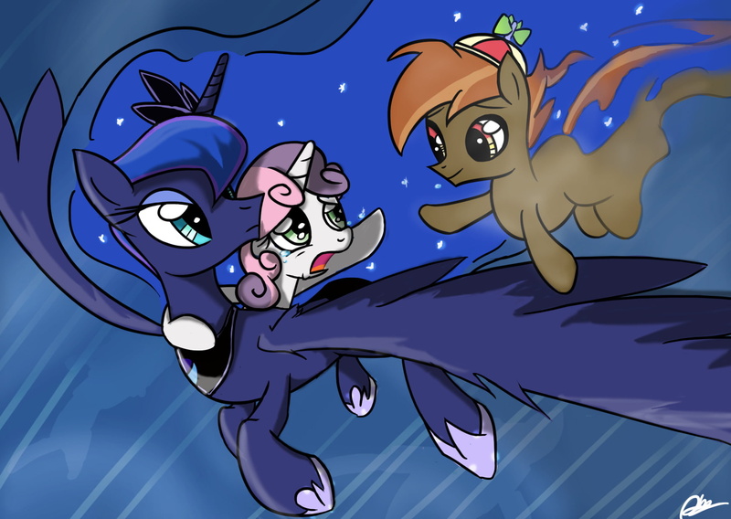 TV Show, My Little Pony: Friendship is Magic, Sweetie Belle, Princess Luna, Button Mash, 720P