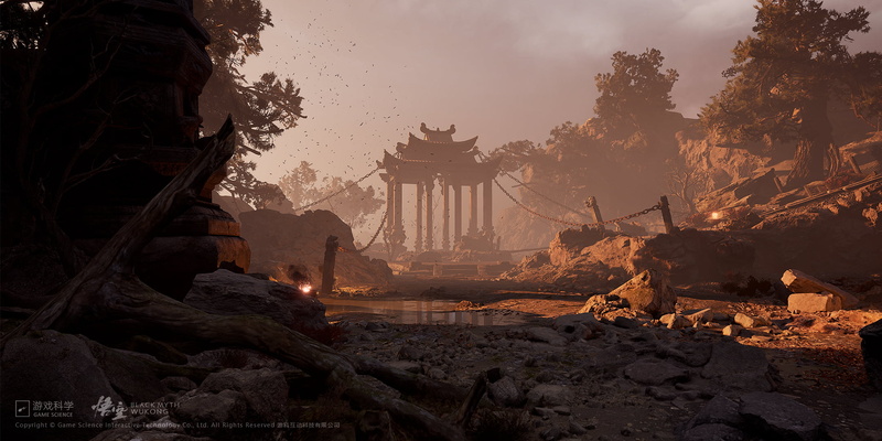 Black Myth: Wukong, ruins, video game art, 1080P