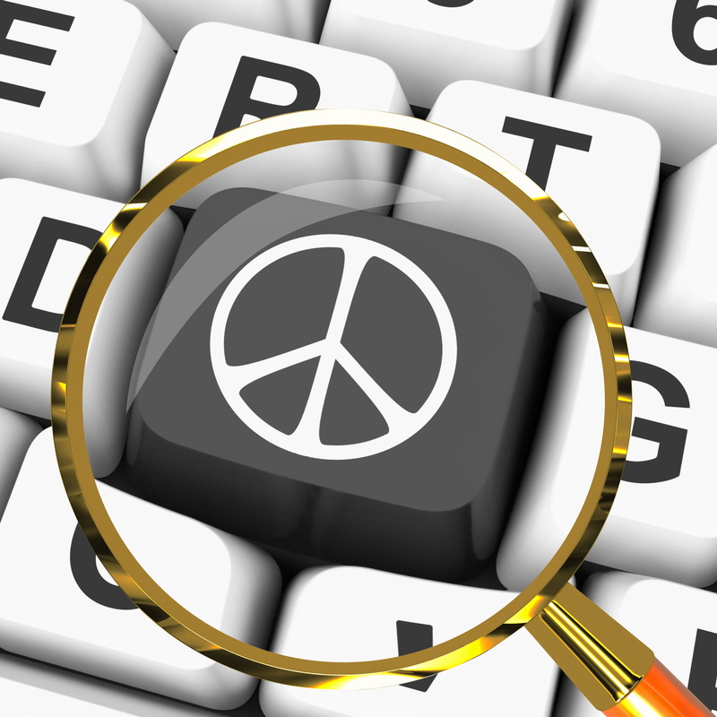 key, information, symbol, indoors, love, technology, showing, close-up, still life, pacifist, keyboard, shape, pattern, circle, peace, peace sign, no people