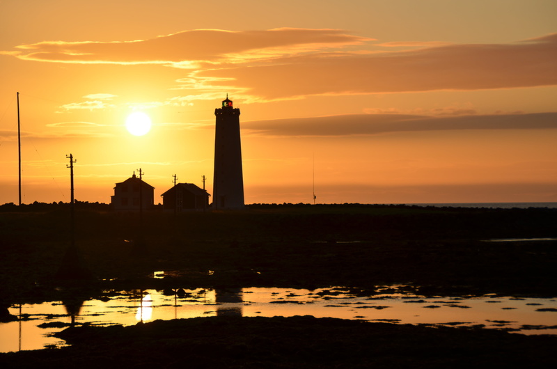 outdoors, built structure, lighthouse, sunset, beauty in nature, nature, no people, water, religion, 4K, cloud - sky, reflection, abendstimmung, silhouette
