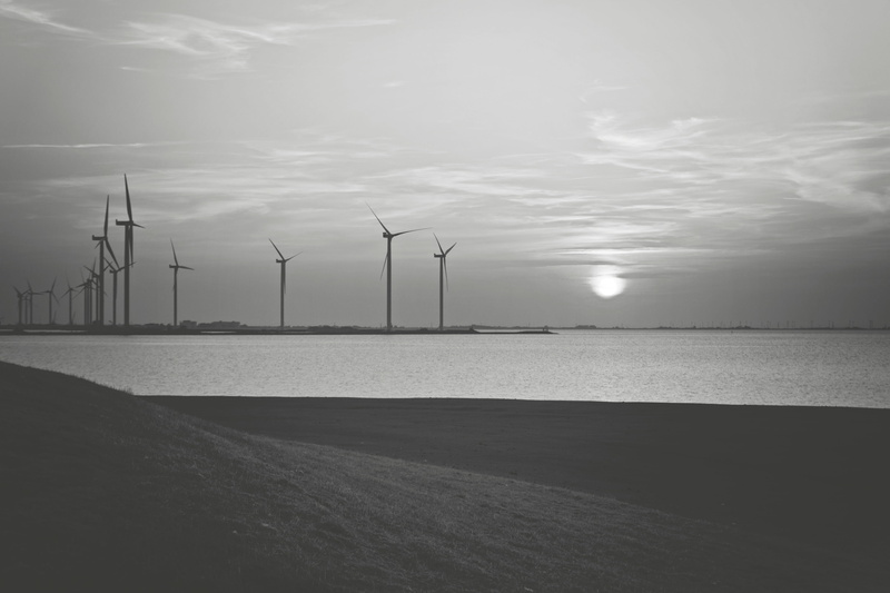 environmental conservation, sky, wind turbine, energy, technology, turbine, land, scenics - nature, sunset, outdoors, sustainable resources, no people