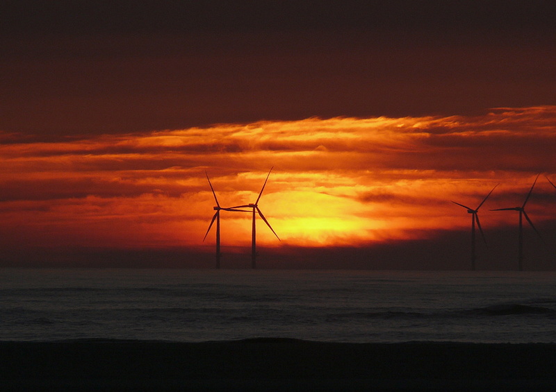 pinwheel, orange color, alternative energy, glow, renewable energy, wind turbine, abendstimmung, environment, horizon, sunset, energy, power supply, fuel and power generation