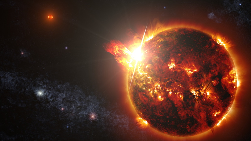 space, storm, sun, Psychedelic, Solar, 5K, star, flare, fire