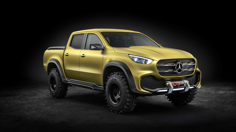 X Class, 8k, Concept, 8K, Pickup, Mercedes, the concept car, SUV
