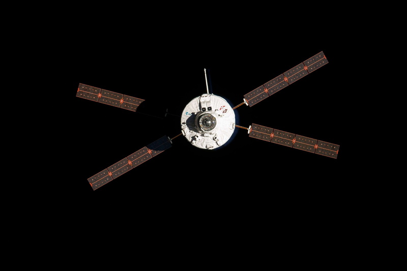 technology, shape, design, atv4, no people, space, circle, directly below, nasa, automated transfer vehicle, dark, studio shot, cargo delivery, architecture