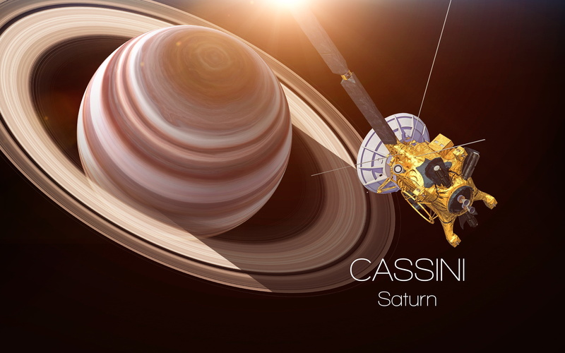 Cassini, satellite, Saturn, 5K