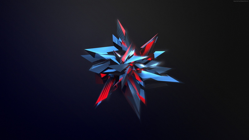 shapes, abstract, glass, 4K, 3D, 4K
