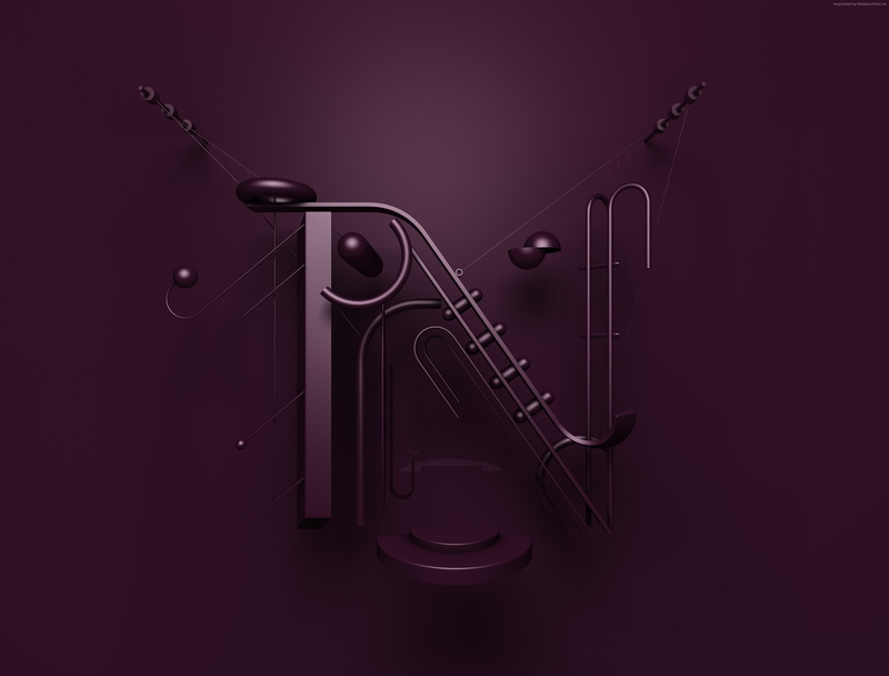 3D, 4k, 5k, font, 4K, typography, letter, Shape Typeface