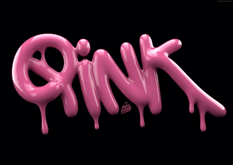 abstract, pink, 2K, font, typography, 4k, 5k, shape, 3D