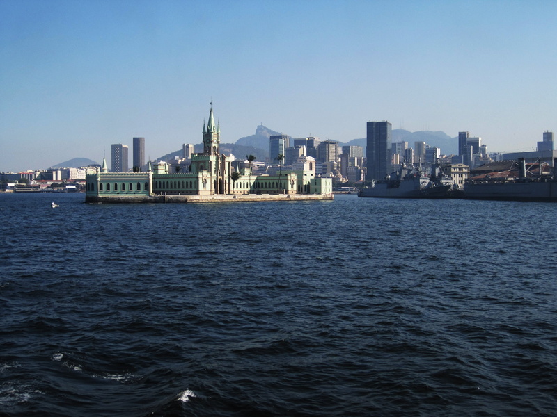 landscape, views of corcovado, booked, palace, brasil, waterfront, financial district, skyline, river, corcovado, city, skyscraper, water, cosmopolitan city