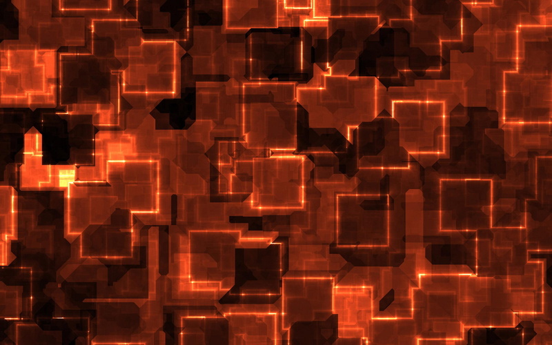 overlapping, square, illustration, 2560x1600, orange, red, squares, black, 2K, abstract