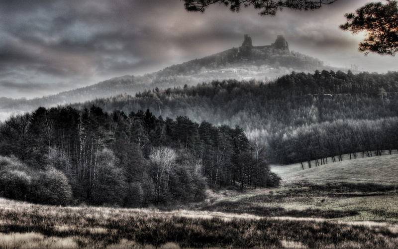 nature, Bohemian, Paradise, Trosky, hd, 720P, art, forests