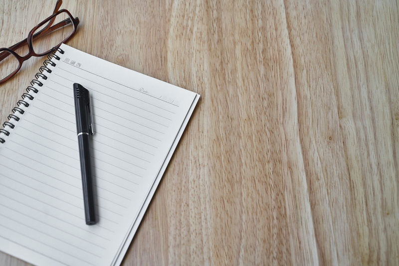 no people, page, open, blank, close-up, publication, read, note pad, to write, directly above, indoors, cafe, notebook, personal accessory, still life