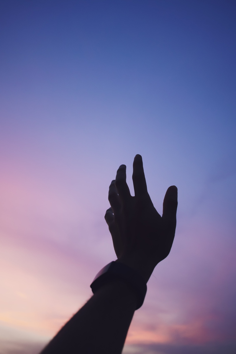 human Finger, thumb, hope - concept, one Person, limb, backgrounds, sky, business, human Hand, gesturing, religion, unrecognizable person, silhouette, human limb