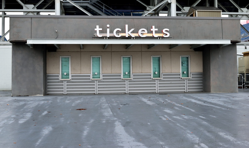 building, architecture, information, text, tickets, sell, entertainment, entrance, built structure, booth, city, sign, business, safety, parking garage