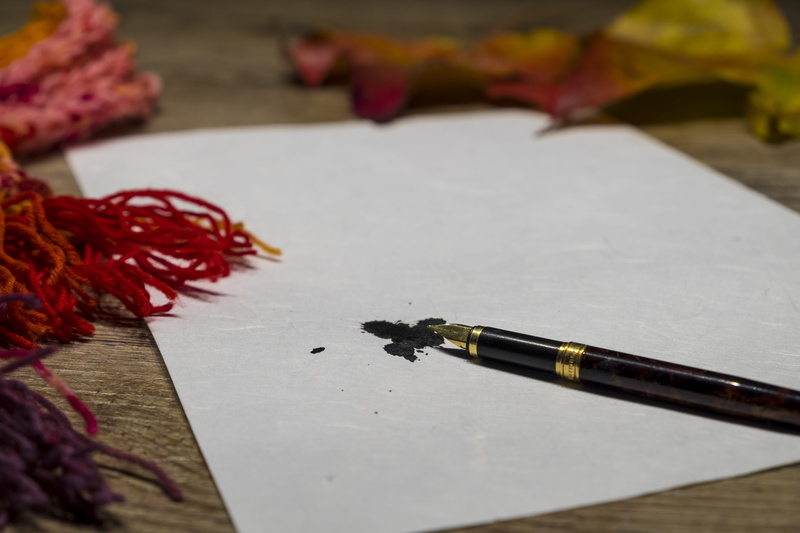 close-up, ink, paper, nib, fountain pen, still life, no people, focus on foreground, pencil, table, printer, writing utensil, pen, selective focus, leave