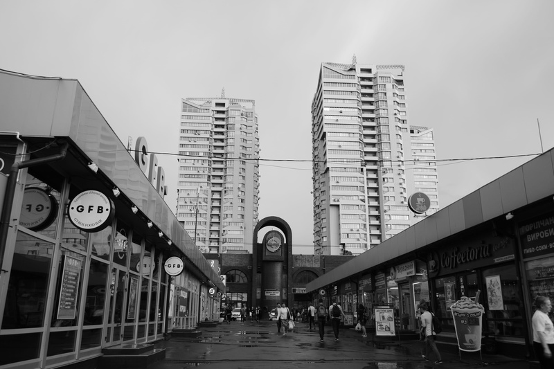 built structure, communication, skyscraper, silpo, buildings, tall - high, going, day, modern, outdoors, building, kyiv, consumers, goods, selling, market