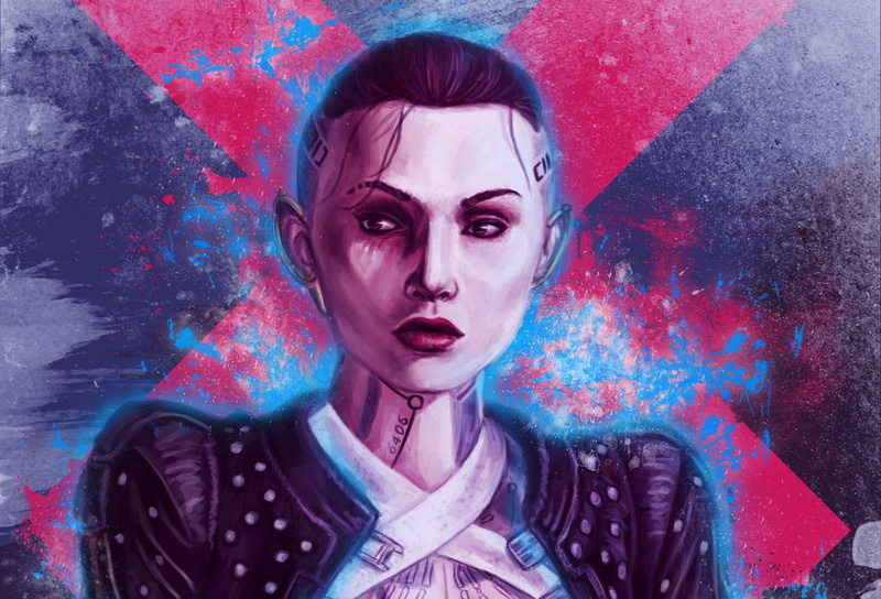 biotic, tattoo, girl, 1080P, Subject Zero, Jack, Mass Effect