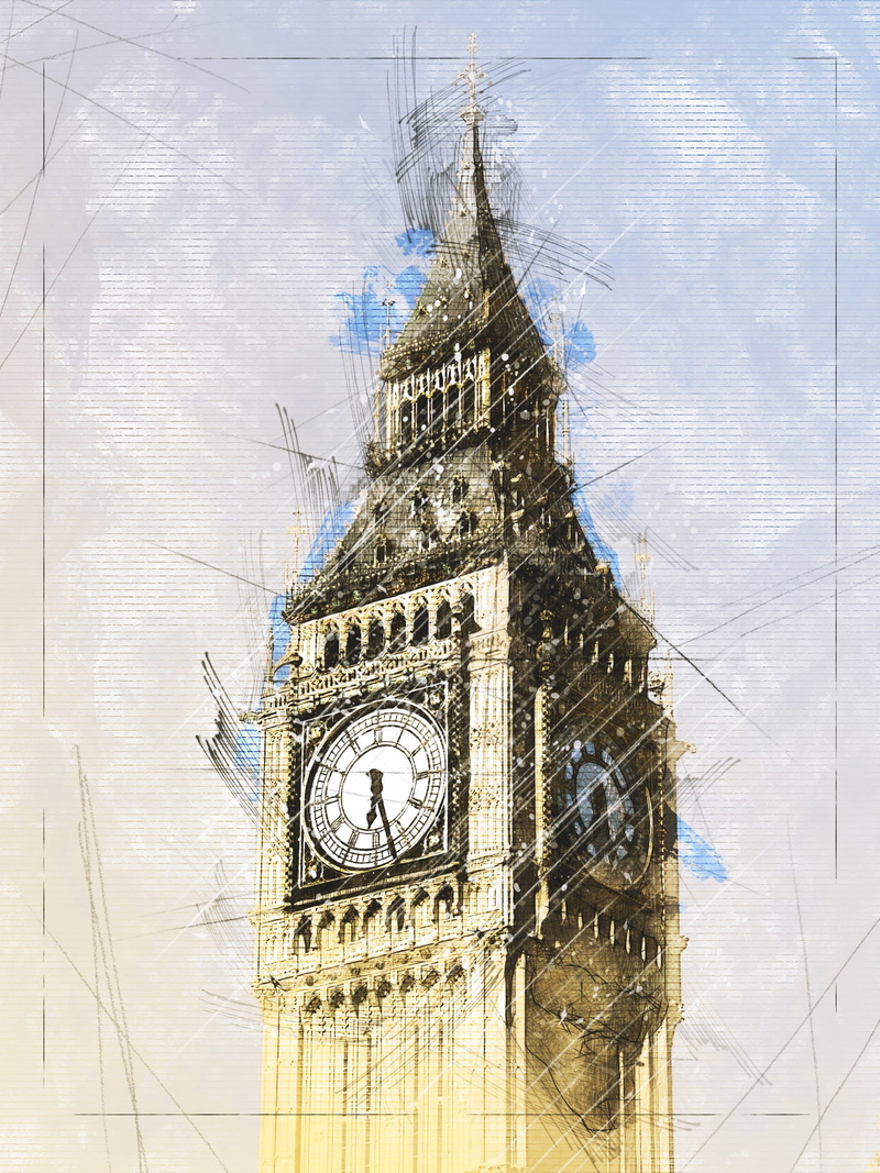 no people, england, photo, urban, low angle view, digital enhancement, travel destinations, spirituality, clock tower, attraction, symbol, historical, big