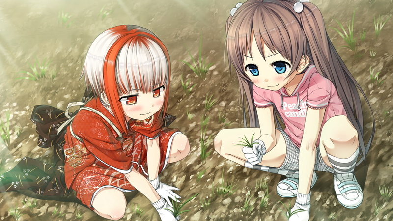 female, 2K, characters, gloves, childhood, representation, celebration, people, haired, monobeno, anime, costume, offspring, plants, gray, sawai natsuha