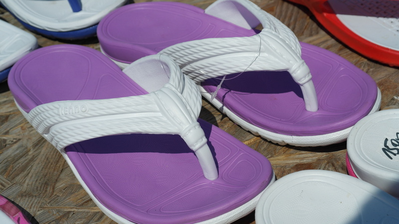 summer, close-up, shoe, 5K, accessories, variation, choice, group, still life, multi colored, pair, day, stack, group of objects, sandals, sandal, high angle view