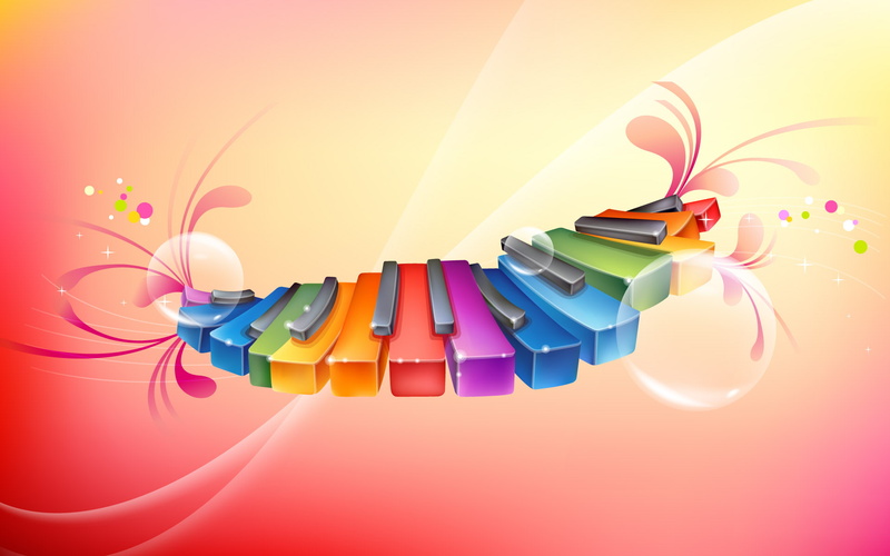 creative and graphics, creative, piano, 1080P, rhythmic, colorful, graphics, hd