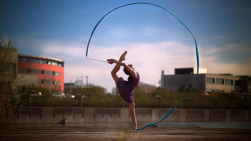 grl, elastic, 1080P, gymnastics, dress, rhythmic, pose