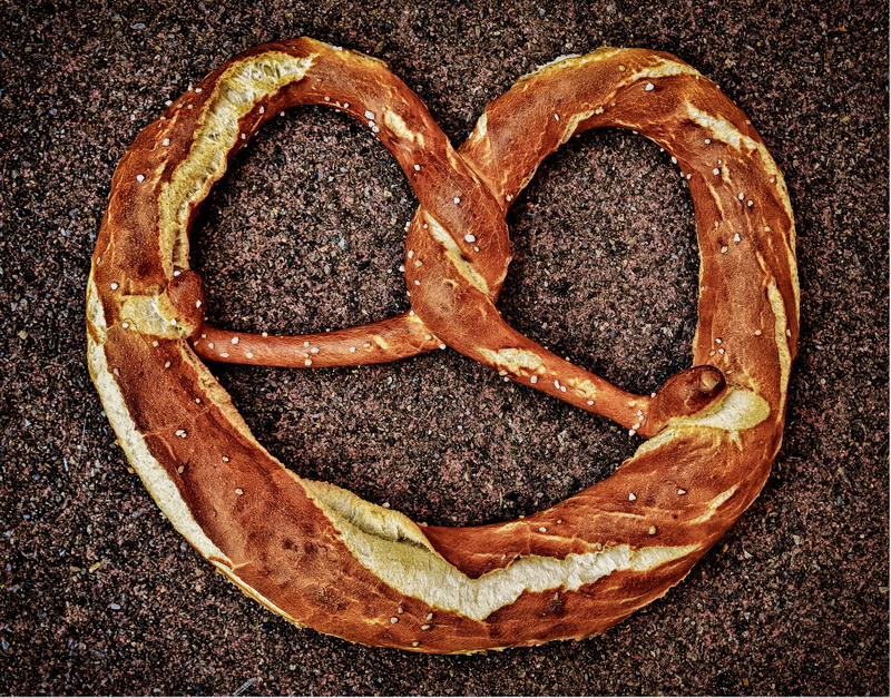 sweet food, bread, baked, salted, food and drink, eat, brown, close-up, directly above, indoors, freshness, ready-to-eat, bavarian, pretzels, delicious