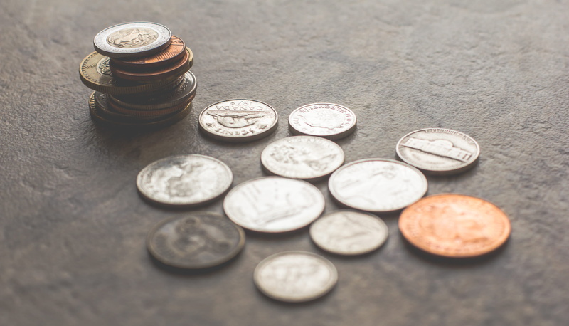 currency, savings, assorted, gold, round out, table, blur, focus, metal, still life, close-up, communication, loose change, financial, money, business