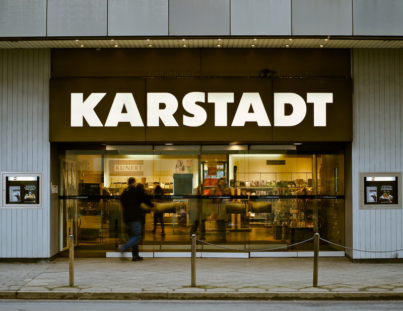 entrance, men, architecture, business, western script, communication, building exterior, karstadt, urban, düsseldorf, department stores, company, shopping