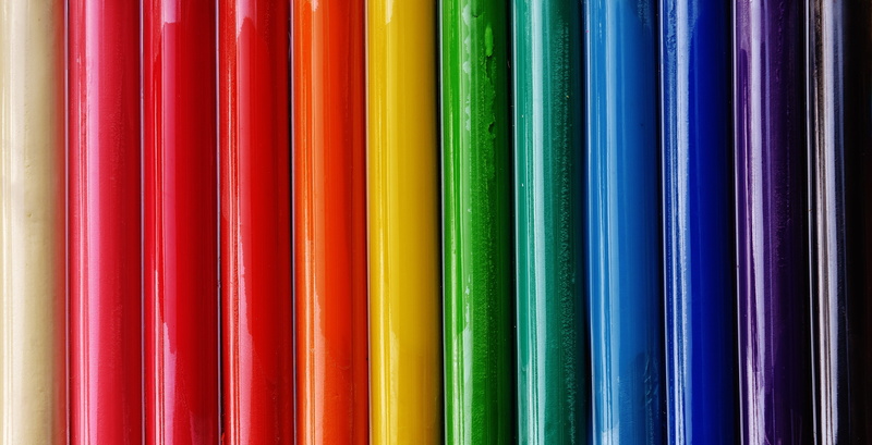 vibrant color, pencils, pencil, rods, indoors, model, modeling clay, large group of objects, variation, still life, no people, multi colored, 5K, craft materials