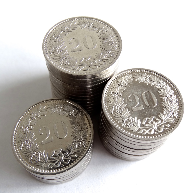 business, high angle view, no people, taxes, studio shot, bank, specie, table, pay, metal money, close-up, silver colored, save, white background, still life