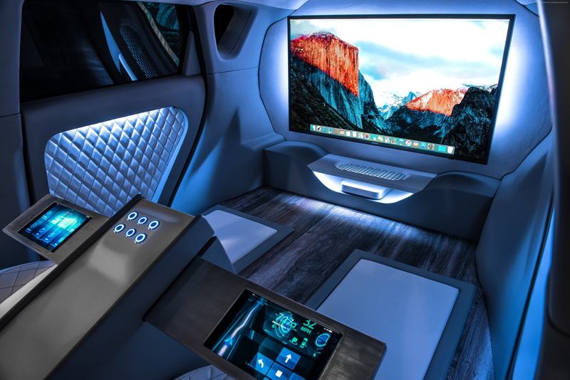 land vehicle, push button, motor vehicle, window, transparent, technology, interior, SEMA 2016, mode of transportation, car, television set, transportation