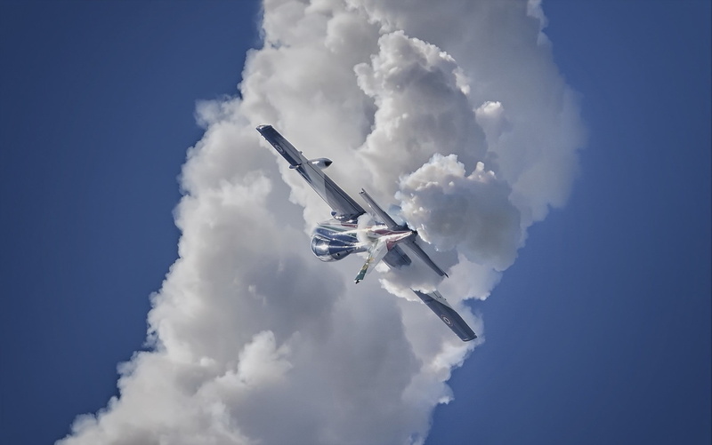 nature, vehicle, 1080P, flying, no people, outdoors, military, air vehicle, plane, on the move, airplane, transportation, mid-air, blue, cloud - sky, clouds