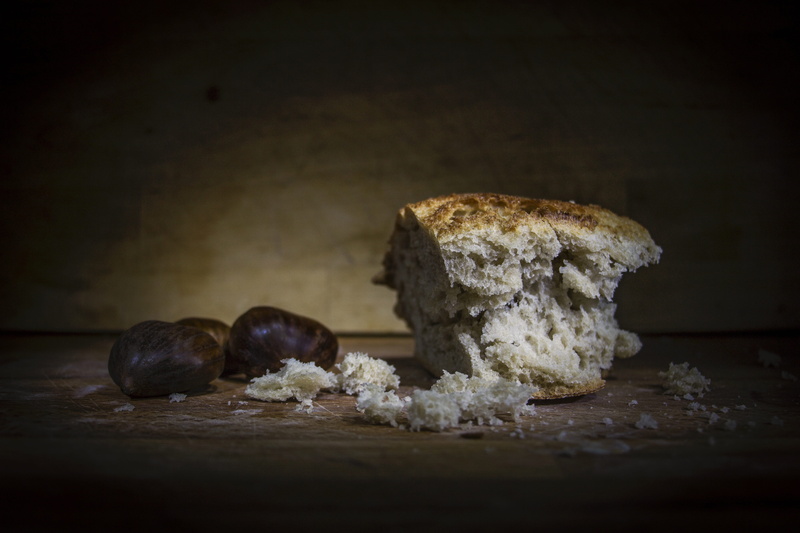 mushroom, fruit, indoors, close-up, vegetable, homemade, food and drink, freshness, grow, wood - material, slice, pastry, wooden, 5K, dark, nuts, temptation