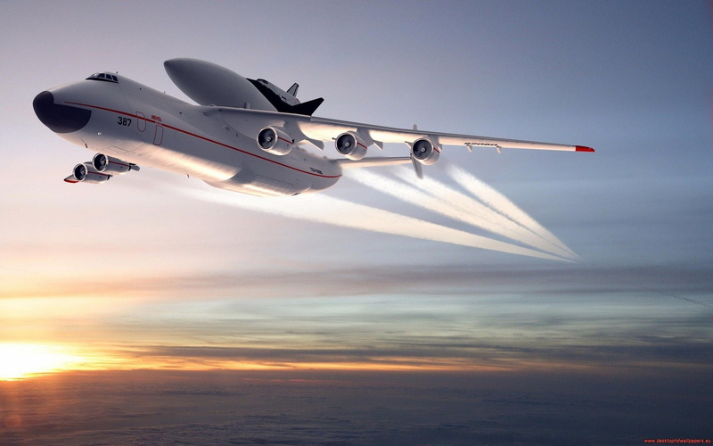 Antonov An-225, space shuttle, 1080P, Antonov An-225 Mriya, aircraft