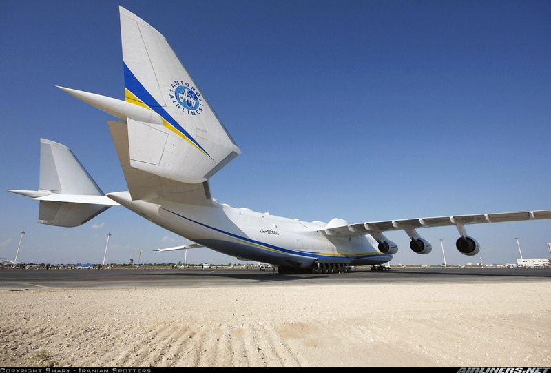flag, architecture, aerospace industry, mode of transportation, 480P, air vehicle, nature, concrete, blue, aircraft an 225 antonov an 225 mriya, land