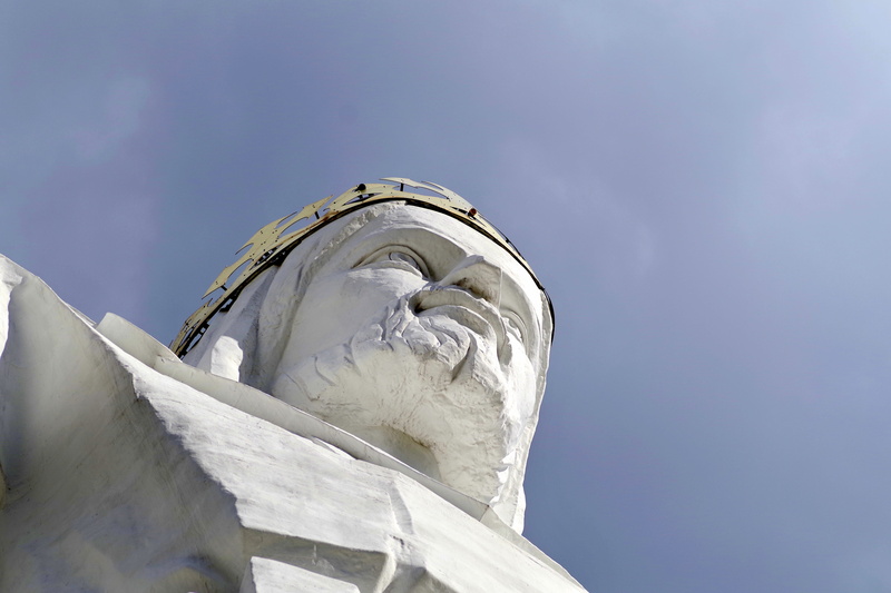 day, religion, human representation, 5K, art and craft, low angle view, christianity, nature, snow, jesus, the biggest, catholicism, enormous, craft, architecture