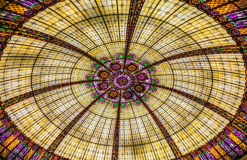 5K, design, cupola, gambling, floral pattern, decoration, Ceiling, ornate, floral, architecture, multi Colored, Casino, built structure, full frame, pattern