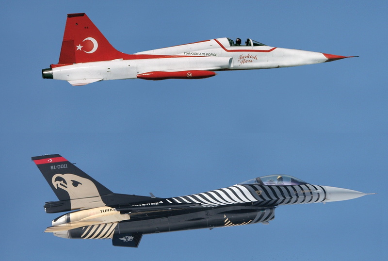 air, stars, acrobatic, freedom, team, aircrafts, fighter, turkish, 2K, northrop, f 5
