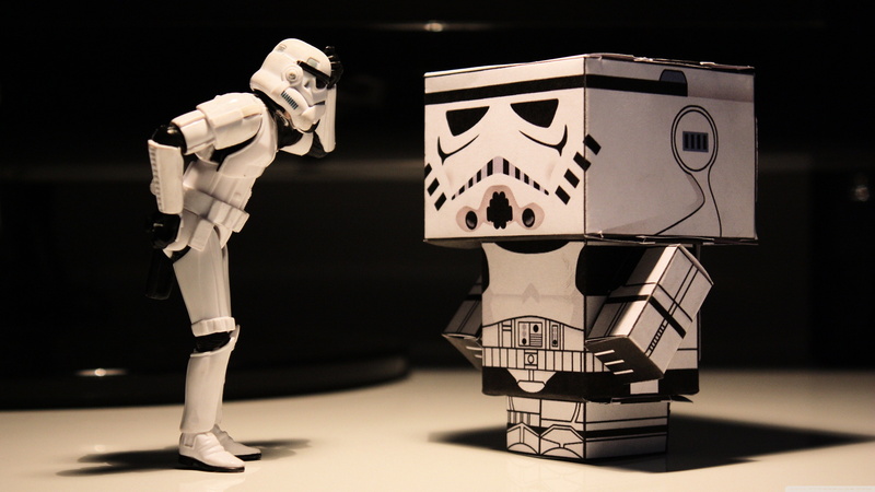 hd, x, Stormtroopers, Abstract, papercraft, entertainment, art, funny, 4K