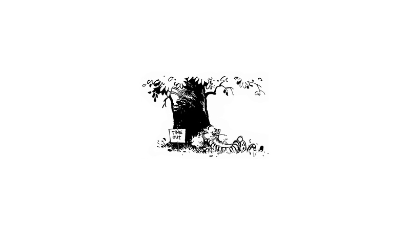 Bill Watterson, white background, comics, Calvin and Hobbes, 4K