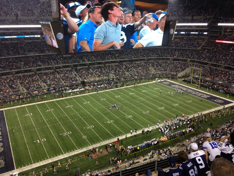 high angle view, looking, group of people, crowd, outdoors, Game, audience, watching, Football, Stadium, competition, field, soccer, playing field, adult