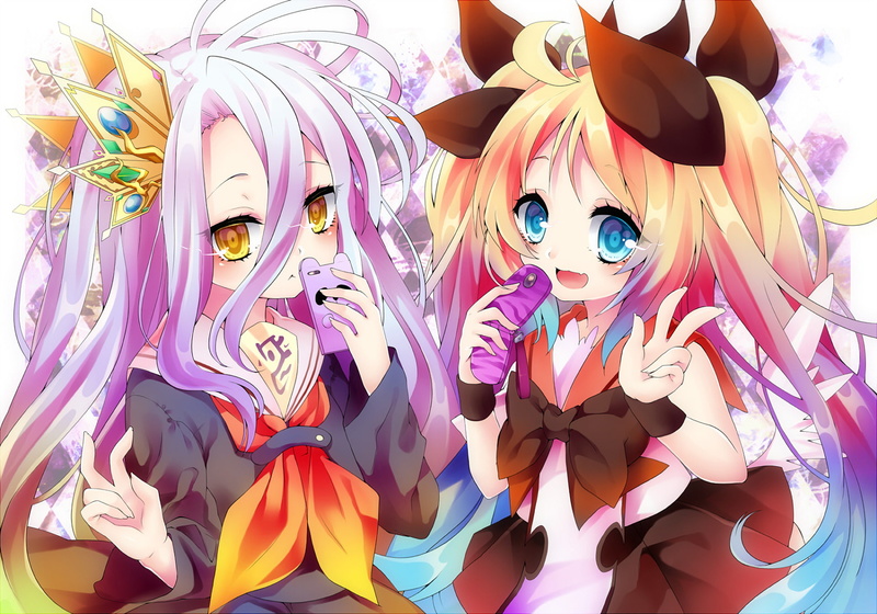 Shiro (No Game No Life), Anime, creativity, 1080P, childhood, celebration, women, girls, costume, mask - disguise, disguise, No Game No Life, mask, festival