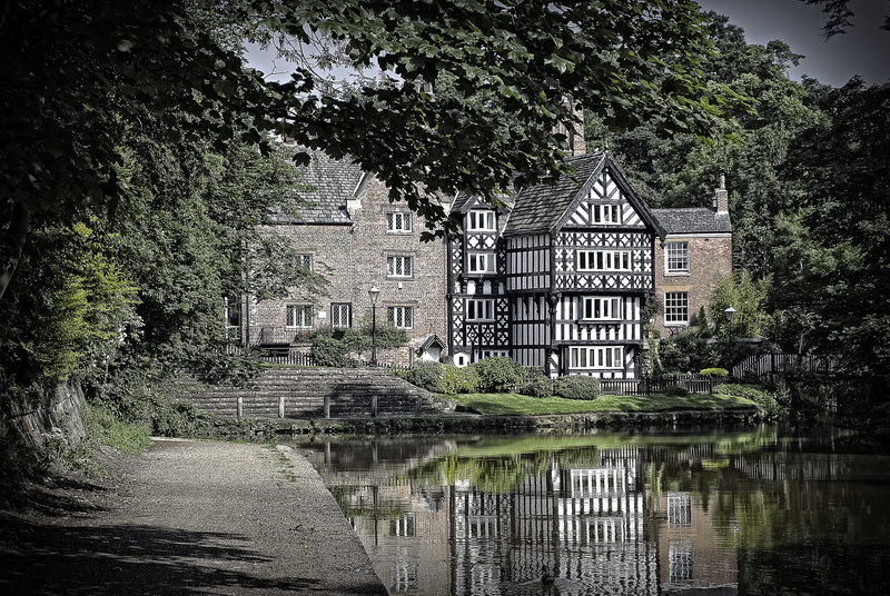 widebeam, waterfront, tudor, water, building exterior, 2K, outdoors, narrowboat, growth, nature, building, canal, architecture, bridgewater, city, packet